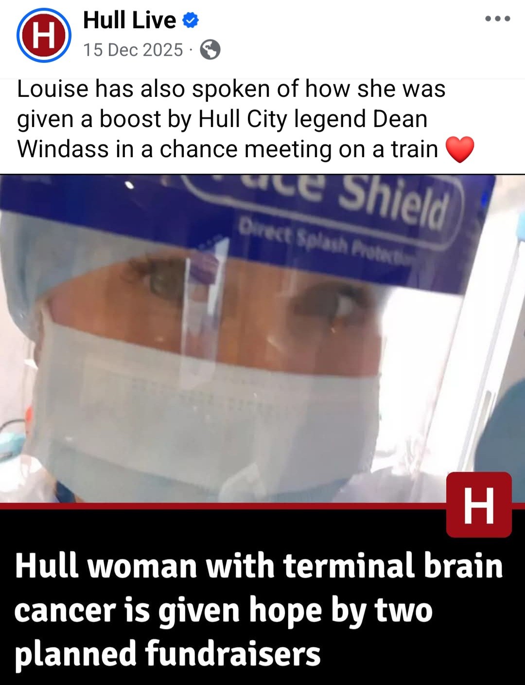 Hull Live article about Louise and planned fundraisers