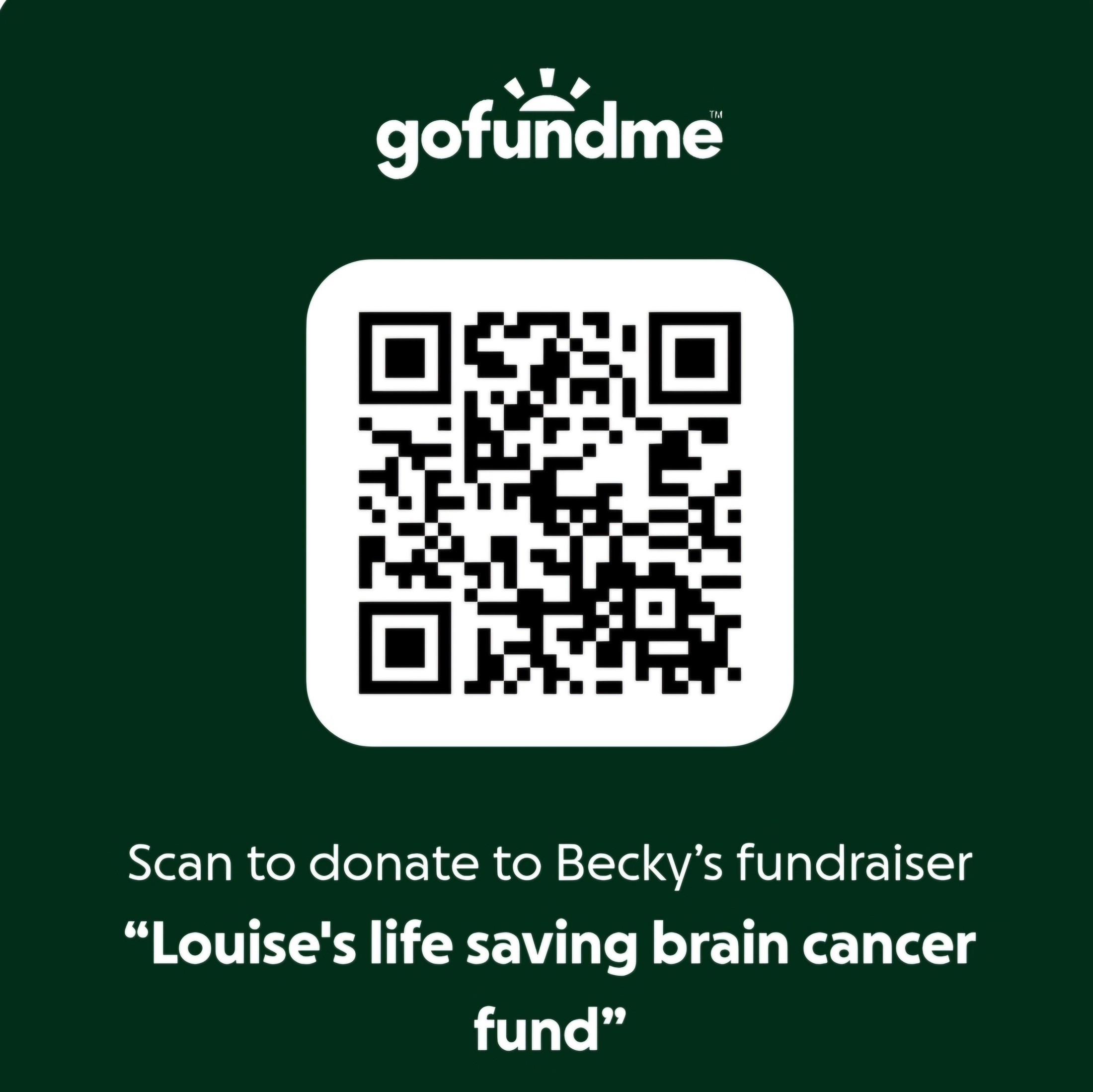 GoFundMe QR code